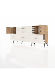 Arges Konsol 2 Raflı 5 Çekmeceli 2 Kapaklı 176x30x83 - S148M029V19A