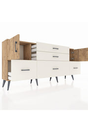 Arges Konsol 2 Raflı 5 Çekmeceli 2 Kapaklı 176x30x83 - S148M029V19A