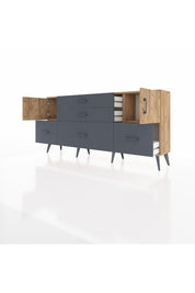 Arges Konsol 2 Raflı 5 Çekmeceli 2 Kapaklı 176x30x83 - S148M029V20A