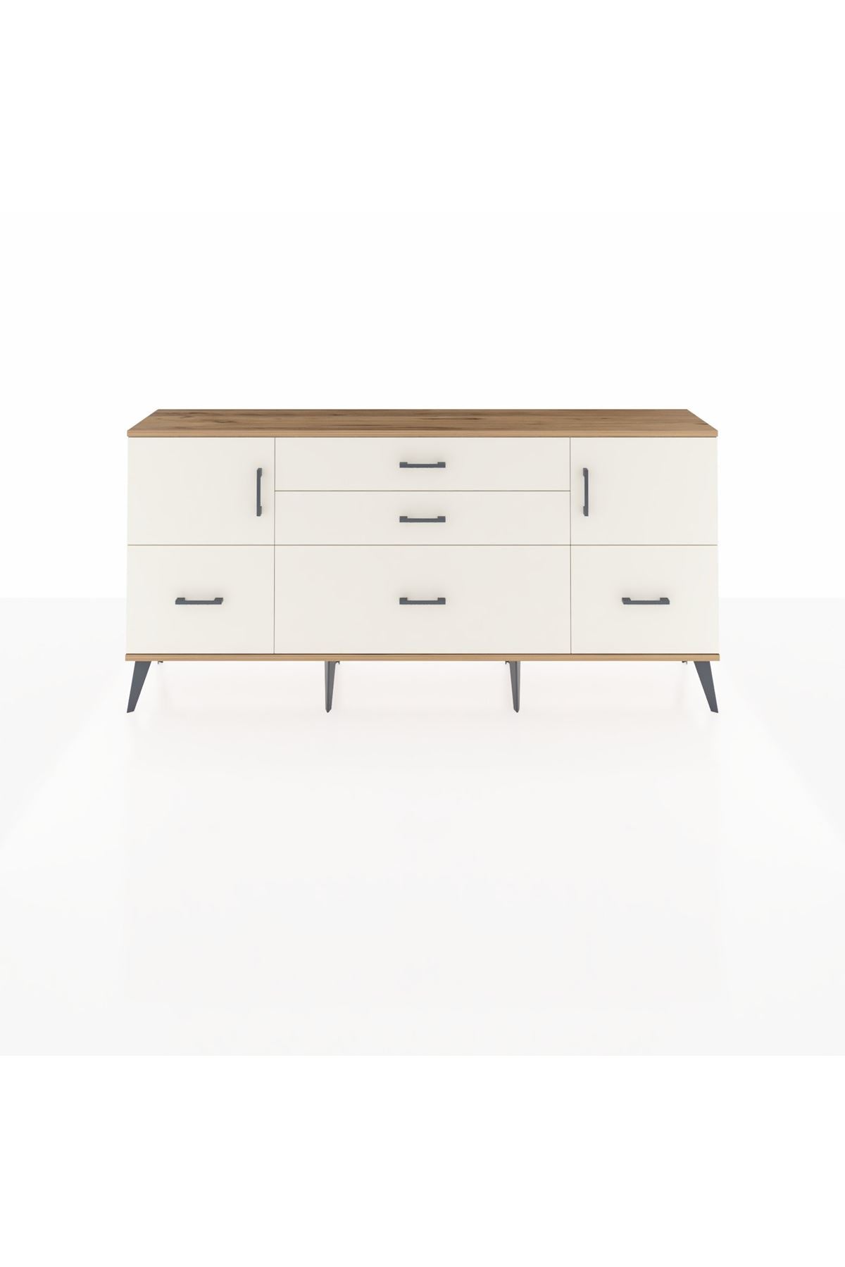 Arges Konsol 2 Raflı 5 Çekmeceli 2 Kapaklı 176x30x83 - S148M029V22A