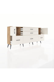 Arges Konsol 2 Raflı 5 Çekmeceli 2 Kapaklı 176x30x83 - S148M029V22A