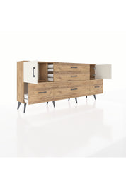 Arges Konsol 2 Raflı 5 Çekmeceli 2 Kapaklı 176x30x83 - S148M029V24A