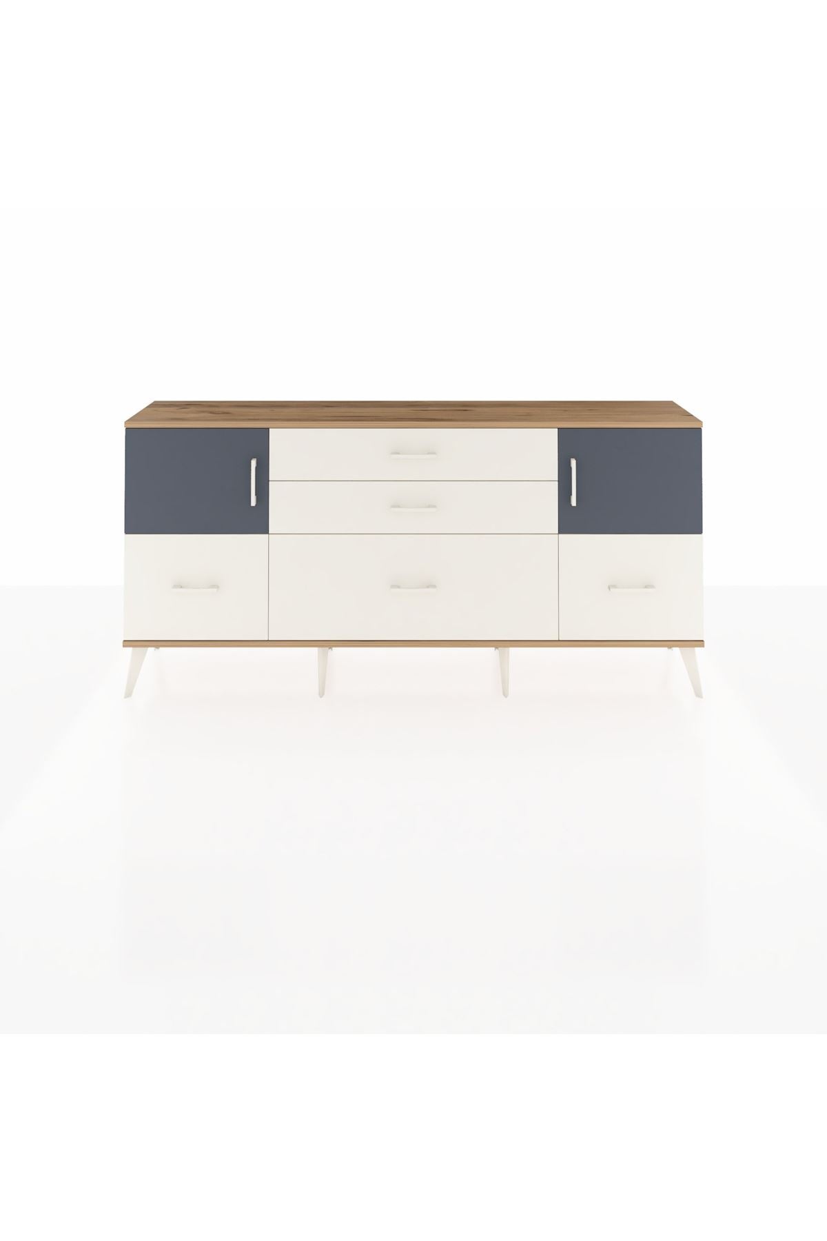 Arges Konsol 2 Raflı 5 Çekmeceli 2 Kapaklı 176x30x83 - S148M029V25A