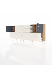 Arges Konsol 2 Raflı 5 Çekmeceli 2 Kapaklı 176x30x83 - S148M029V25A