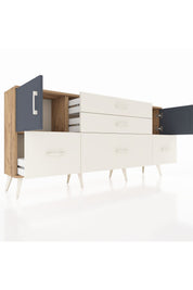 Arges Konsol 2 Raflı 5 Çekmeceli 2 Kapaklı 176x30x83 - S148M029V25A