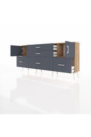 Arges Konsol 2 Raflı 5 Çekmeceli 2 Kapaklı 176x30x83 - S148M029V26A