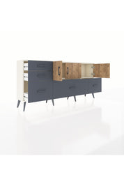 Arges Konsol 2 Raflı 5 Çekmeceli 3 Kapaklı 176x30x83 - S148M030V02A