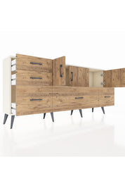 Arges Konsol 2 Raflı 5 Çekmeceli 3 Kapaklı 176x30x83 - S148M030V03A