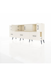 Arges Konsol 2 Raflı 5 Çekmeceli 3 Kapaklı 176x30x83 - S148M030V04A