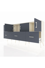 Arges Konsol 2 Raflı 5 Çekmeceli 3 Kapaklı 176x30x83 - S148M030V08A