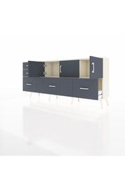 Arges Konsol 2 Raflı 5 Çekmeceli 3 Kapaklı 176x30x83 - S148M030V08A