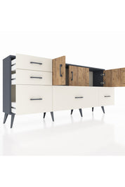 Arges Konsol 2 Raflı 5 Çekmeceli 3 Kapaklı 176x30x83 - S148M030V10A