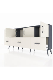 Arges Konsol 2 Raflı 5 Çekmeceli 3 Kapaklı 176x30x83 - S148M030V13A