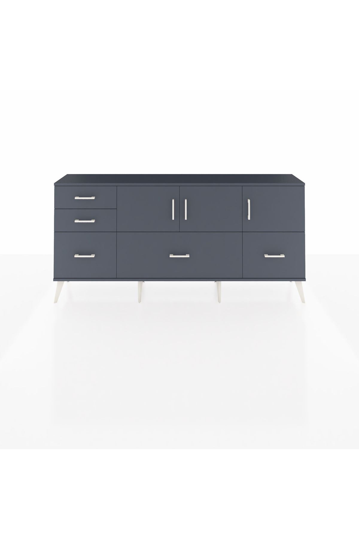 Arges Konsol 2 Raflı 5 Çekmeceli 3 Kapaklı 176x30x83 - S148M030V17A