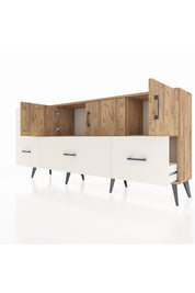 Arges Konsol 2 Raflı 5 Çekmeceli 3 Kapaklı 176x30x83 - S148M030V19A