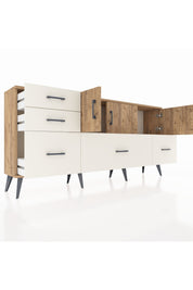 Arges Konsol 2 Raflı 5 Çekmeceli 3 Kapaklı 176x30x83 - S148M030V19A