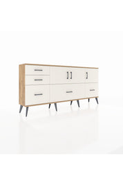 Arges Konsol 2 Raflı 5 Çekmeceli 3 Kapaklı 176x30x83 - S148M030V22A