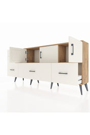 Arges Konsol 2 Raflı 5 Çekmeceli 3 Kapaklı 176x30x83 - S148M030V22A