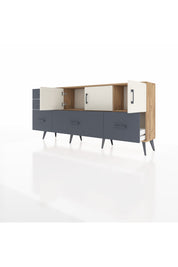 Arges Konsol 2 Raflı 5 Çekmeceli 3 Kapaklı 176x30x83 - S148M030V23A