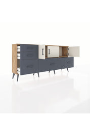 Arges Konsol 2 Raflı 5 Çekmeceli 3 Kapaklı 176x30x83 - S148M030V23A