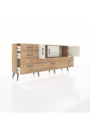 Arges Konsol 2 Raflı 5 Çekmeceli 3 Kapaklı 176x30x83 - S148M030V24A