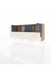 Arges Konsol 2 Raflı 5 Çekmeceli 3 Kapaklı 176x30x83 - S148M030V25A