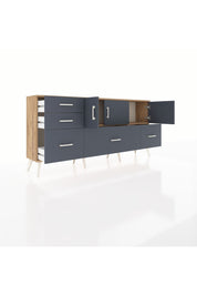 Arges Konsol 2 Raflı 5 Çekmeceli 3 Kapaklı 176x30x83 - S148M030V26A