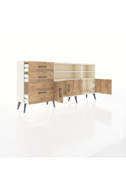 Arges Konsol 4 Raflı 3 Çekmeceli 3 Kapaklı 176x30x83 - S148M031V03A