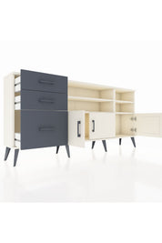 Arges Konsol 4 Raflı 3 Çekmeceli 3 Kapaklı 176x30x83 - S148M031V05A