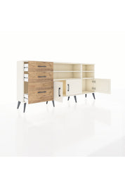 Arges Konsol 4 Raflı 3 Çekmeceli 3 Kapaklı 176x30x83 - S148M031V06A
