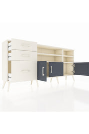 Arges Konsol 4 Raflı 3 Çekmeceli 3 Kapaklı 176x30x83 - S148M031V07A