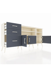 Arges Konsol 4 Raflı 3 Çekmeceli 3 Kapaklı 176x30x83 - S148M031V08A
