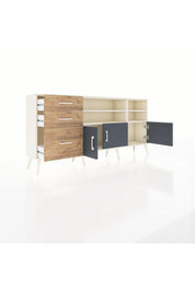 Arges Konsol 4 Raflı 3 Çekmeceli 3 Kapaklı 176x30x83 - S148M031V09A