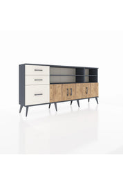 Arges Konsol 4 Raflı 3 Çekmeceli 3 Kapaklı 176x30x83 - S148M031V10A