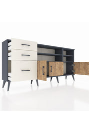 Arges Konsol 4 Raflı 3 Çekmeceli 3 Kapaklı 176x30x83 - S148M031V10A