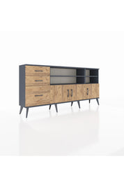Arges Konsol 4 Raflı 3 Çekmeceli 3 Kapaklı 176x30x83 - S148M031V12A