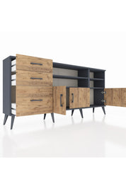 Arges Konsol 4 Raflı 3 Çekmeceli 3 Kapaklı 176x30x83 - S148M031V12A
