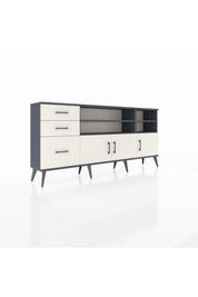 Arges Konsol 4 Raflı 3 Çekmeceli 3 Kapaklı 176x30x83 - S148M031V13A