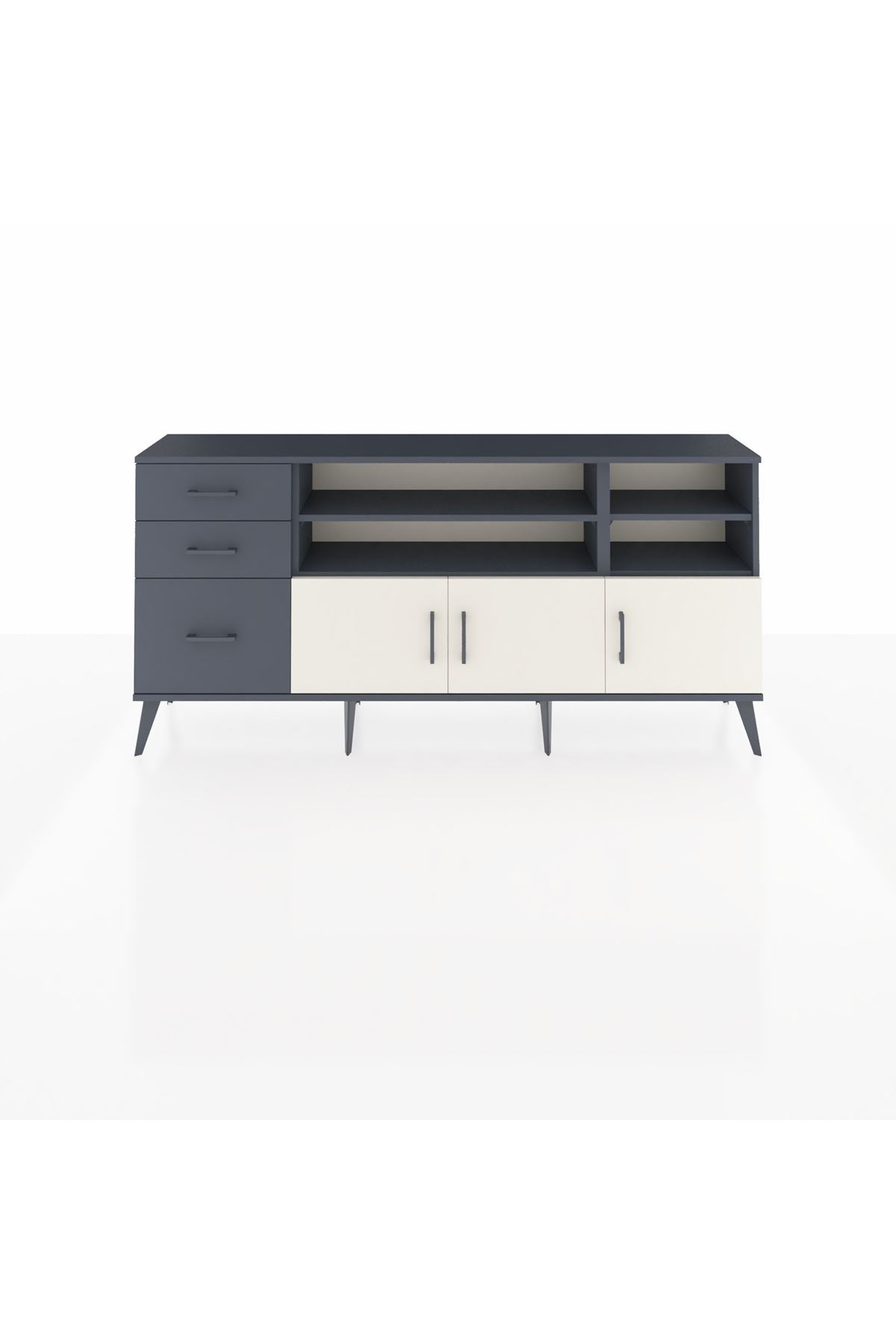 Arges Konsol 4 Raflı 3 Çekmeceli 3 Kapaklı 176x30x83 - S148M031V14A