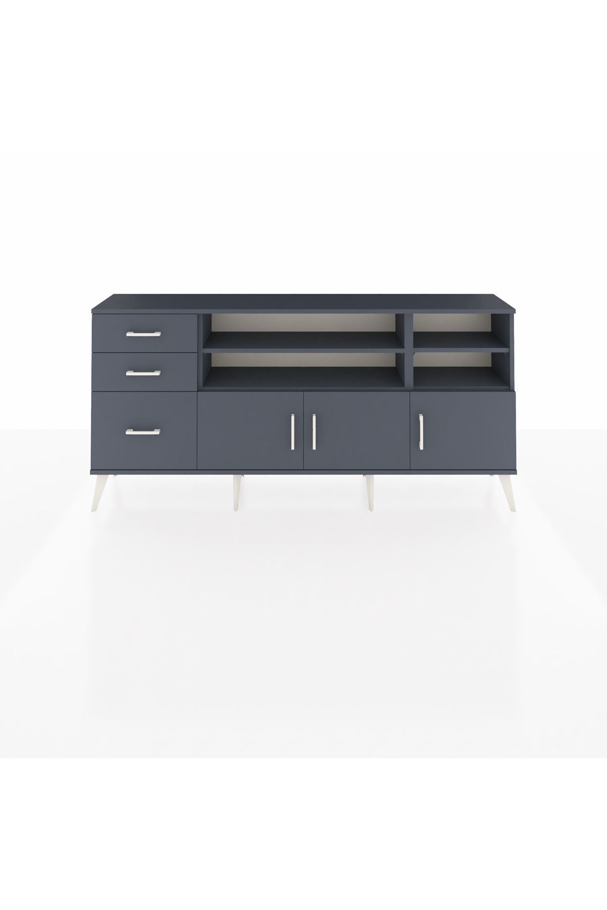 Arges Konsol 4 Raflı 3 Çekmeceli 3 Kapaklı 176x30x83 - S148M031V17A