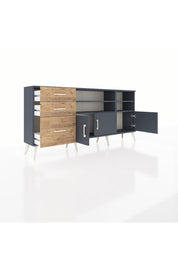 Arges Konsol 4 Raflı 3 Çekmeceli 3 Kapaklı 176x30x83 - S148M031V18A