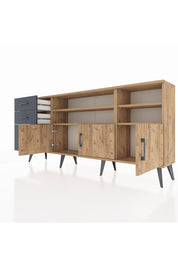 Arges Konsol 4 Raflı 3 Çekmeceli 3 Kapaklı 176x30x83 - S148M031V20A