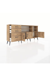 Arges Konsol 4 Raflı 3 Çekmeceli 3 Kapaklı 176x30x83 - S148M031V21A
