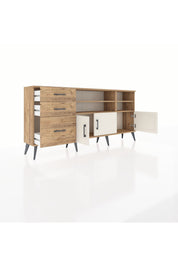 Arges Konsol 4 Raflı 3 Çekmeceli 3 Kapaklı 176x30x83 - S148M031V24A