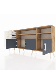 Arges Konsol 4 Raflı 3 Çekmeceli 3 Kapaklı 176x30x83 - S148M031V25A
