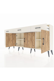 Arges Konsol 2 Raflı 6 Çekmeceli 3 Kapaklı 176x30x83 - S148M032V01A