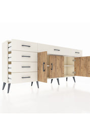 Arges Konsol 2 Raflı 6 Çekmeceli 3 Kapaklı 176x30x83 - S148M032V01A