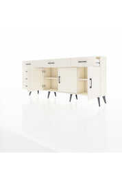 Arges Konsol 2 Raflı 6 Çekmeceli 3 Kapaklı 176x30x83 - S148M032V04A