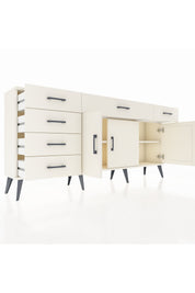 Arges Konsol 2 Raflı 6 Çekmeceli 3 Kapaklı 176x30x83 - S148M032V04A