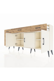 Arges Konsol 2 Raflı 6 Çekmeceli 3 Kapaklı 176x30x83 - S148M032V06A